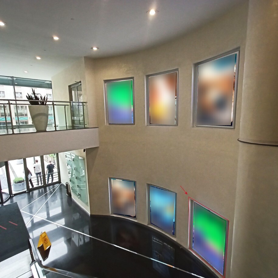 Фотография рекламного носителя, тип: Лайтбокс, адрес: Бизнес-центр «Four Winds», 1-я Тверская-Ямская ул., д. 21, Москва, Россия. Сторона/вариант A №1010842