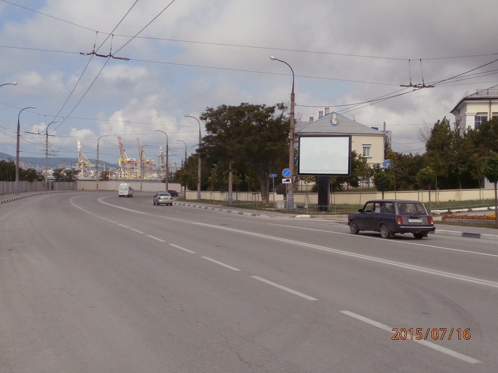 Фотография рекламного носителя, тип: Ситиборд 2.7x3.7, адрес: Сухумское ш., д.102 Х Водная ул., Новороссийск, Краснодарский край, Россия. Сторона А1-А5 №714549