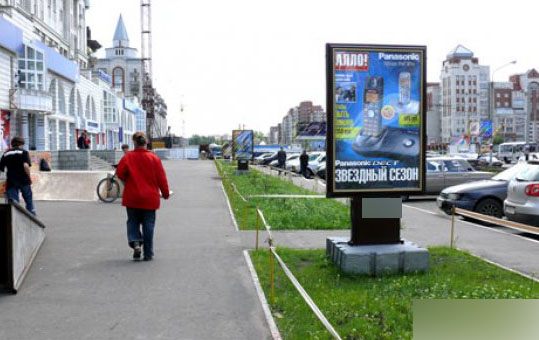 Фотография рекламного носителя, тип: Ситиформат 1.8x1.2, адрес: Маршала Жукова ул., д.101 Х Масленникова ул., Омск, Омская область, Россия. Сторона Б №420845