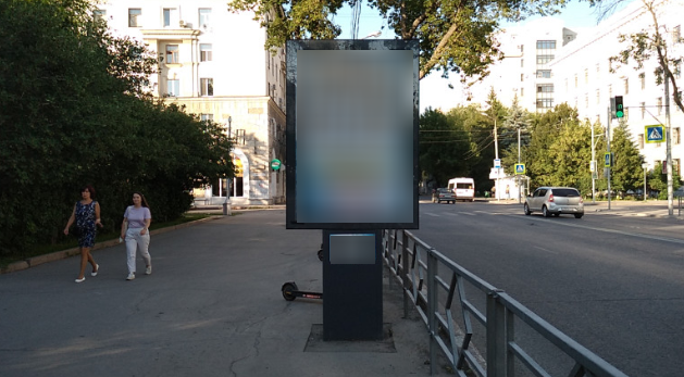 Фотография рекламного носителя, тип: Пилон, адрес: Самарская ул. - ул. Ярмарочная, после перекрестка, в город, Самара, Самарская область, Россия. Сторона В №1080686