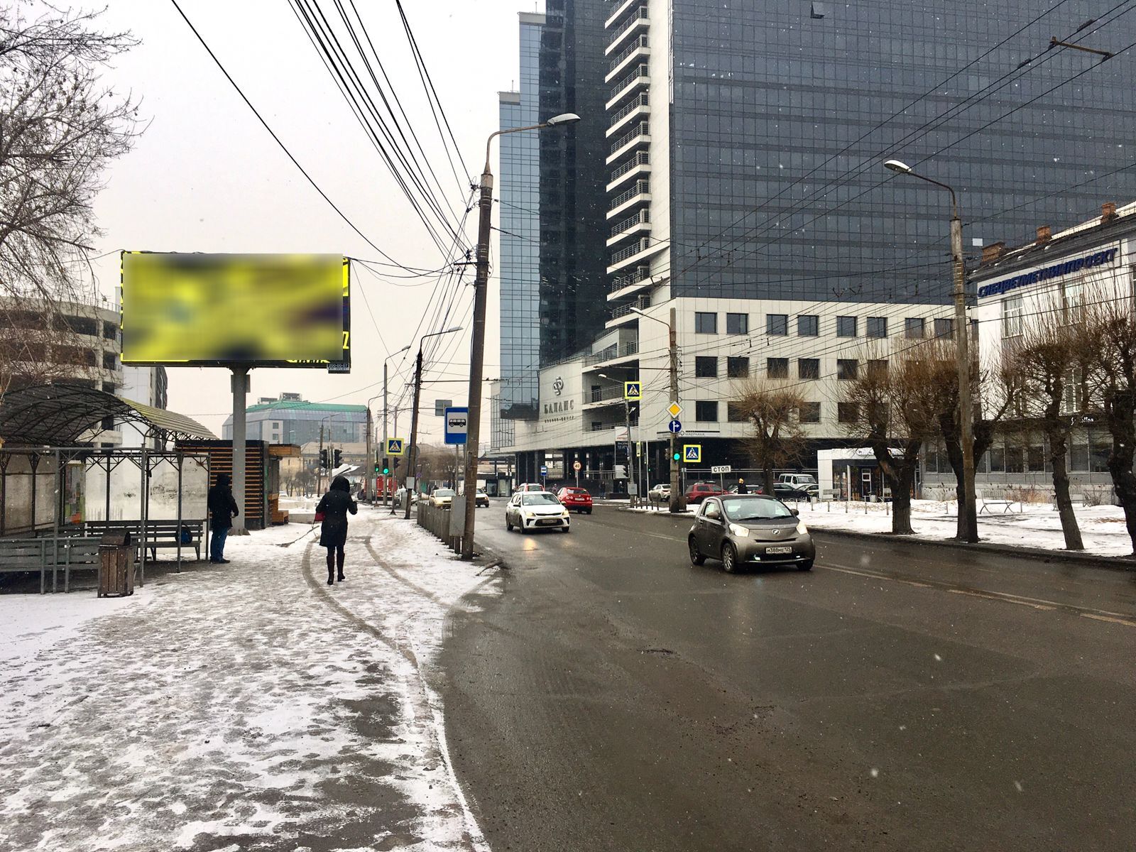 Фотография рекламного носителя, тип: Билборд 3x6, адрес: Маерчака ул., д.6, напротив, Красноярск, Красноярский край, Россия. Сторона Б1-Б10 №961543