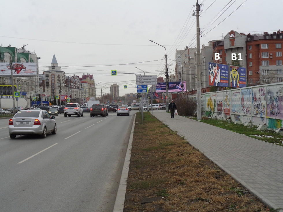Фотография рекламного носителя, тип: Билборд 3x6, адрес: Жукова ул. X Масленникова ул., поз.1, Омск, Омская область, Россия. Сторона В1 №1010090
