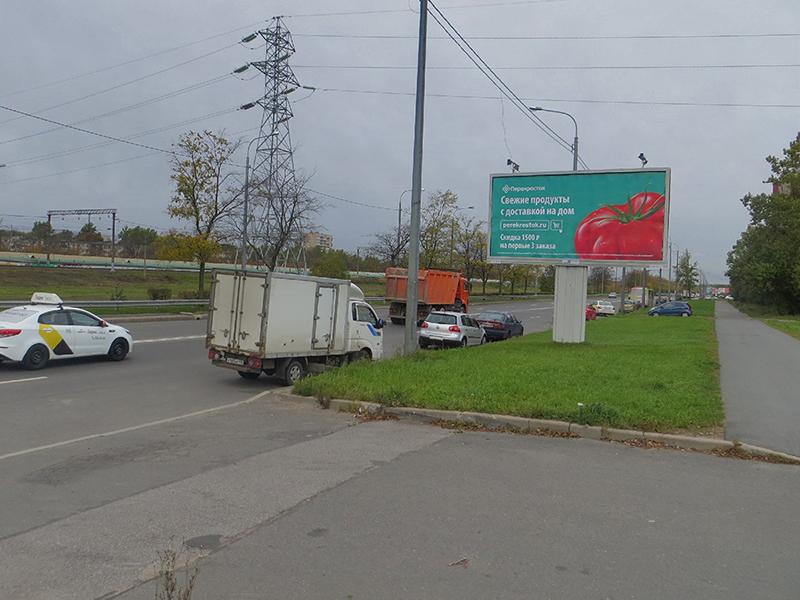 Фотография рекламного носителя, тип: Билборд 3x6, адрес: Белградская ул., д.30 X Славы пр-т., Санкт-Петербург, Россия. Сторона A №1094536