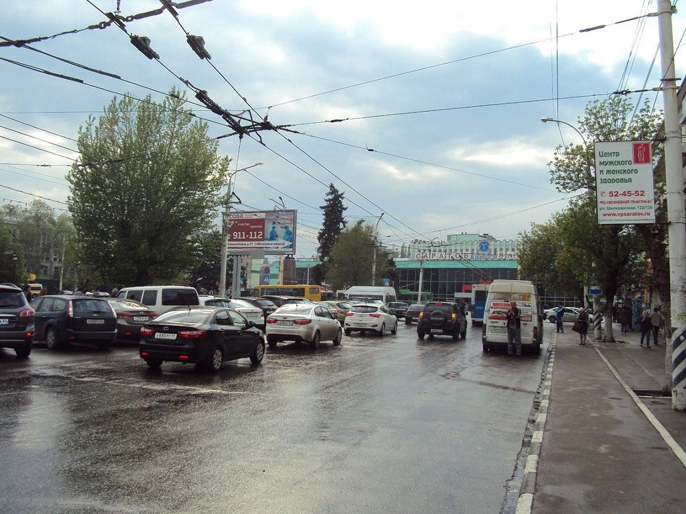 Фотография рекламного носителя, тип: Билборд 3x6, адрес: Московская ул. Х Привокзальная пл., Саратов, Саратовская область, Россия. Сторона А №717678