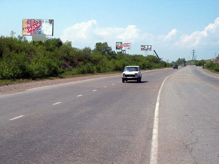 Фотография рекламного носителя, тип: Нестандартный билборд, адрес: Абакан-Черногорск- Красноярск кольцевая развязка, Абакан, Республика Хакасия, Россия. Сторона Б №425616