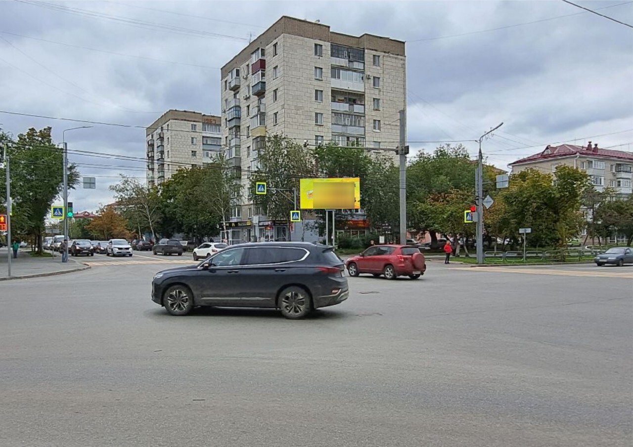 Фотография рекламного носителя, тип: Билборд 3x6, адрес: Гоголя ул. Х Пролетарская ул., Курган, Курганская область, Россия. Сторона А1-А10 №1075604