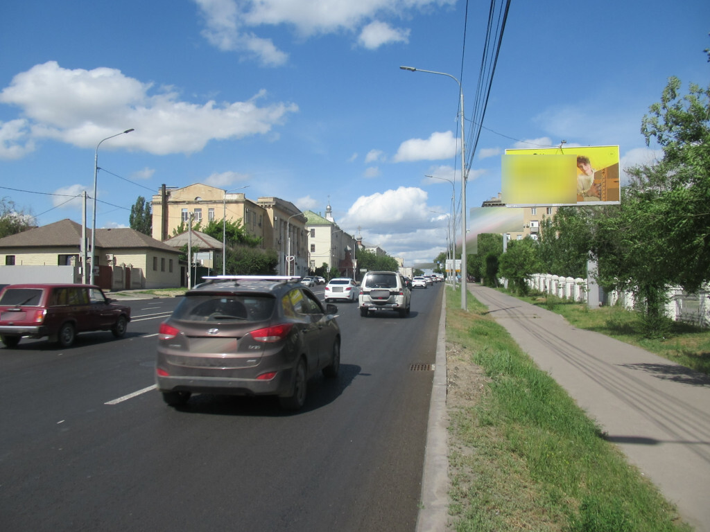 Фотография рекламного носителя, тип: Билборд 3x6, адрес: Рокоссовского ул., 100м от Х с Кубанской ул., Волгоград, Волгоградская область, Россия. Сторона A №1000630