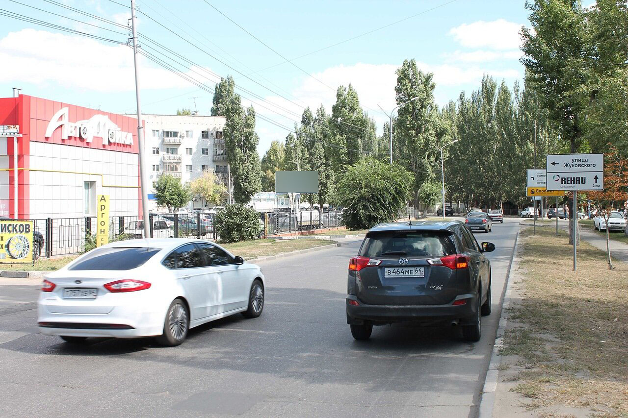 Фотография рекламного носителя, тип: Билборд 3x6, адрес: Планерная ул. Х Жуковского ул., Саратов, Саратовская область, Россия. Сторона А1 №717964