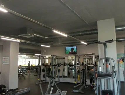 Фотография рекламного носителя, тип: Видеоэкран, адрес: Фитнес-центр «Fitness House на Краснопутиловской», Краснопутиловская ул., д.111А, Санкт-Петербург, Россия. Сторона/вариант 1 №981106