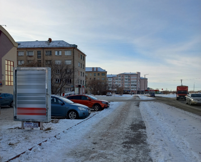 Фотография рекламного носителя, тип: Ситиформат 1.8x1.2, адрес: им. Ю.А. Гагарина ул., д.16-18, Троицк, Челябинская область, Россия. Сторона В №973697