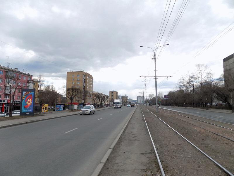 Фотография рекламного носителя, тип: Пиллар 3x1.4, адрес: Красноярский рабочий пр-т., 163, Красноярск, Красноярский край, Россия. Сторона А2 №780360