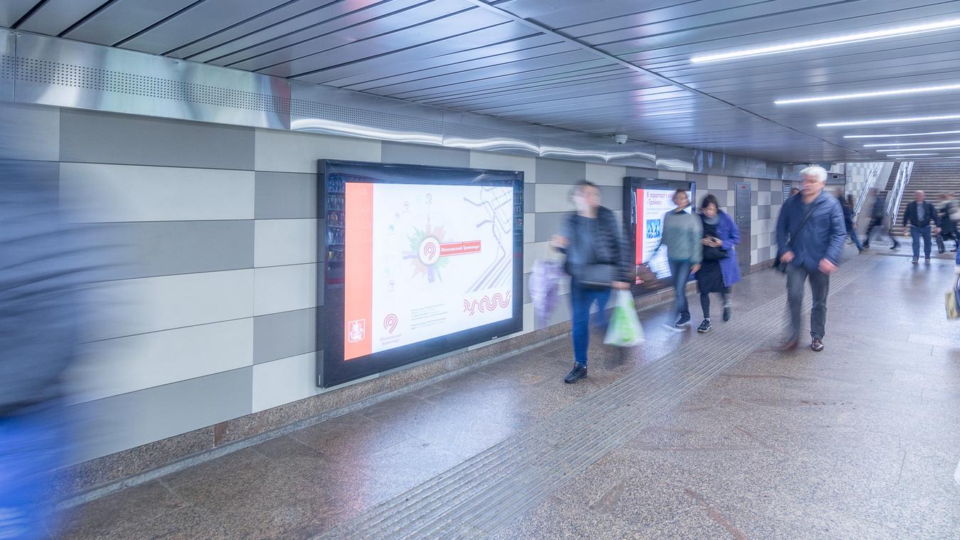 Фотография рекламного носителя, тип: Лайтбокс, адрес: Станция метро «Коньково», линия Калужско-Рижская, Москва, Россия. Сторона/вариант 32 №821849