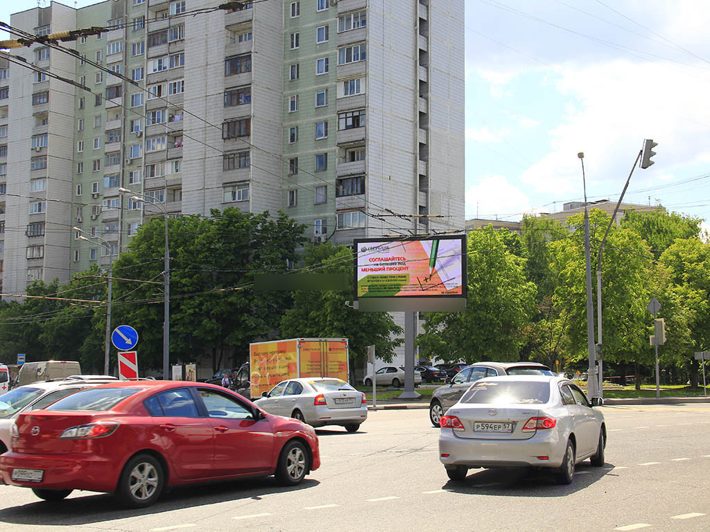 Фотография рекламного носителя, тип: Билборд 3x6, адрес: Бакинская ул., д.2, Москва, Россия. Сторона Аh1-Аh4 №956761