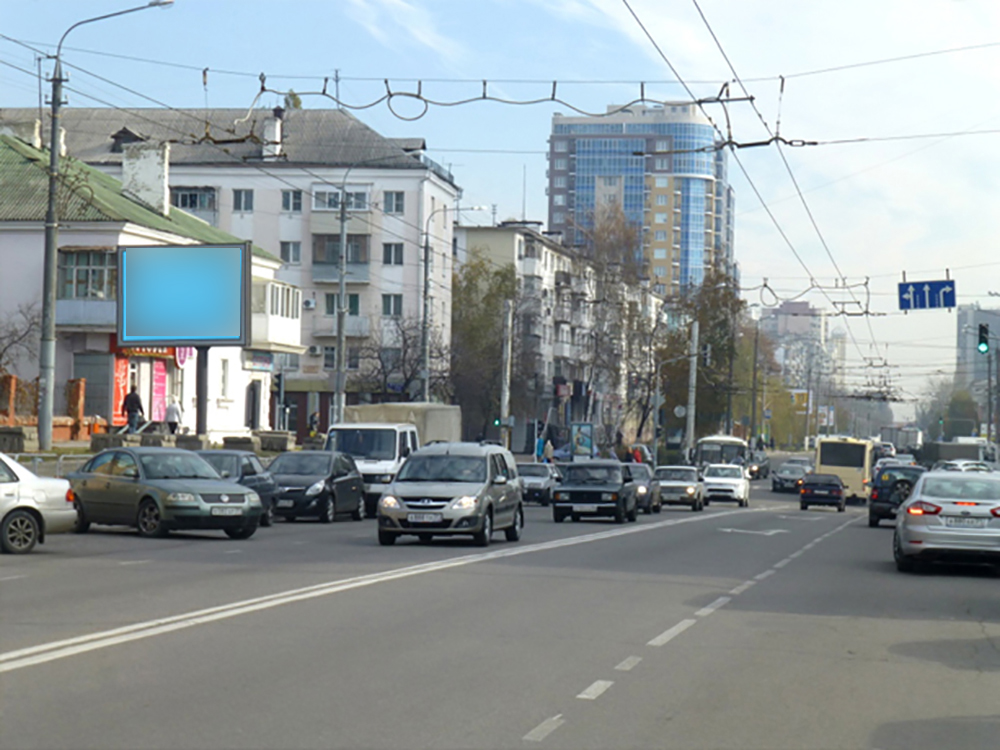 Фотография рекламного носителя, тип: Ситиборд 2.7x3.7, адрес: Белгороский пр-т. Х Попова ул., Белгород, Белгородская область, Россия. Сторона Б №566607