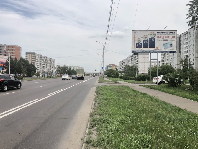Фотография рекламного носителя, тип: Билборд 3x6, адрес: 9 Мая ул., д.43, Красноярск, Красноярский край, Россия. Сторона А №779829