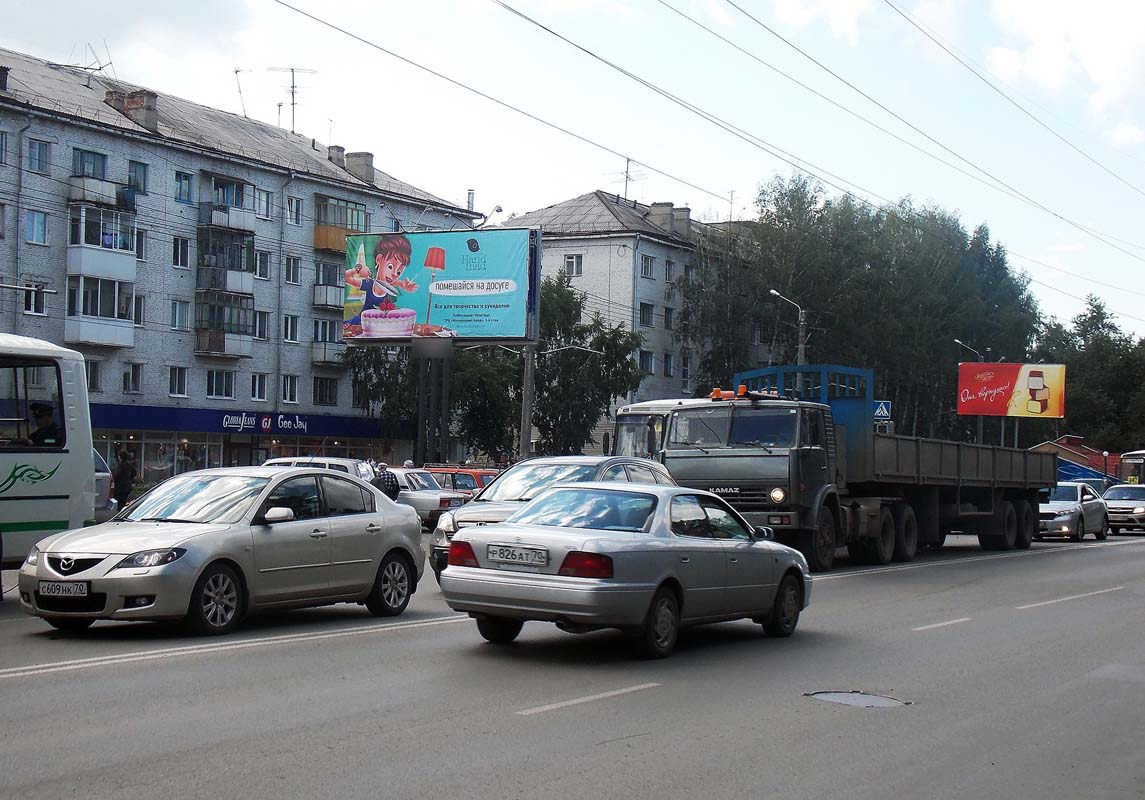 Фотография рекламного носителя, тип: Билборд 3x6, адрес: Елизаровых ул., д.41, Томск, Томская область, Россия. Сторона B №839526