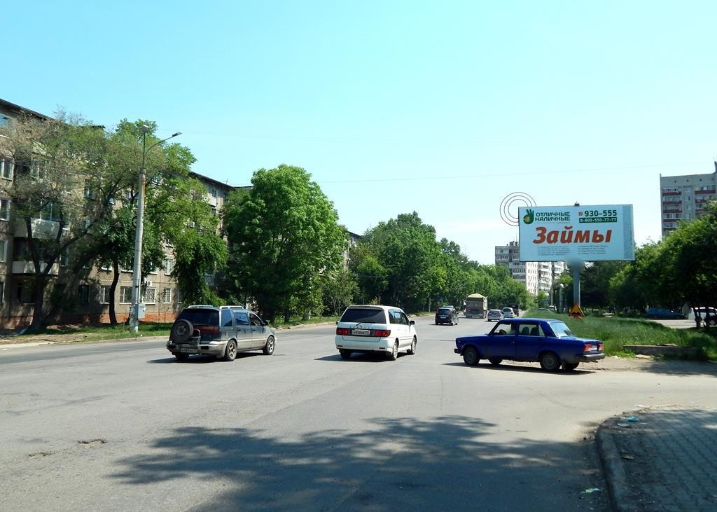 Фотография рекламного носителя, тип: Билборд 3x6, адрес: Суворова ул., д.60, Хабаровск, Хабаровский край, Россия. Сторона А1 №293632