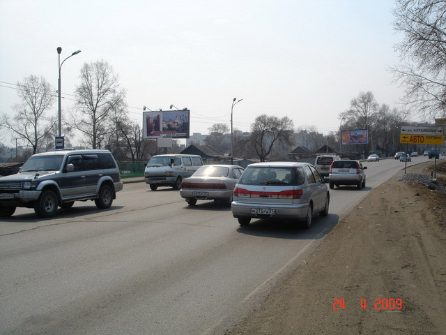 Фотография рекламного носителя, тип: Билборд 3x6, адрес: Воронежская ул. Х Алтайская ул., д.36, Хабаровск, Хабаровский край, Россия. Сторона Б1-Б10 №481934