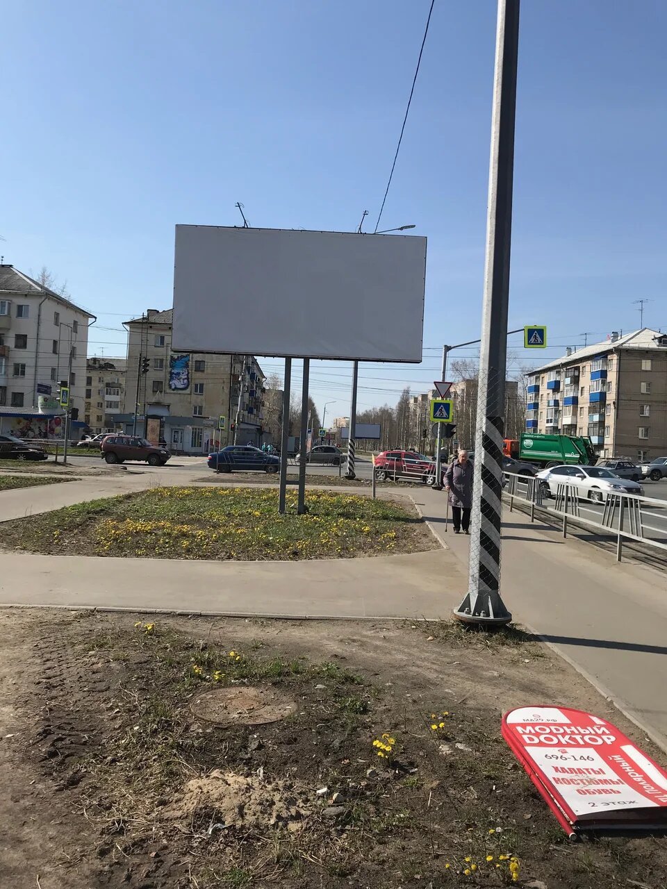 Фотография рекламного носителя, тип: Билборд 3x6, адрес: Гагарина ул. Х Сибиряковцев пр-зд., Архангельск, Архангельская область, Россия. Сторона В №765732