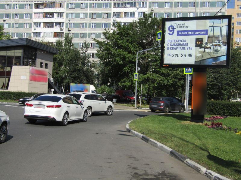 Фотография рекламного носителя, тип: Ситиборд 2.7x3.7, адрес: Летная ул., д.29, корп.2, Мытищи, Московская область, Россия. Сторона А №583913