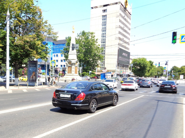 Фотография рекламного носителя, тип: Пиллар 3x1.4, адрес: Красная ул., д.109, поз.1, Краснодар, Краснодарский край, Россия. Сторона С №458630