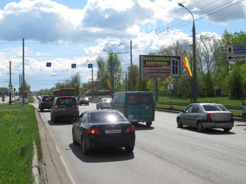 Фотография рекламного носителя, тип: Билборд 3x6, адрес: Ленинградский пр-т., 100м от Е.Колесовой ул., Ярославль, Ярославская область, Россия. Сторона А №638559