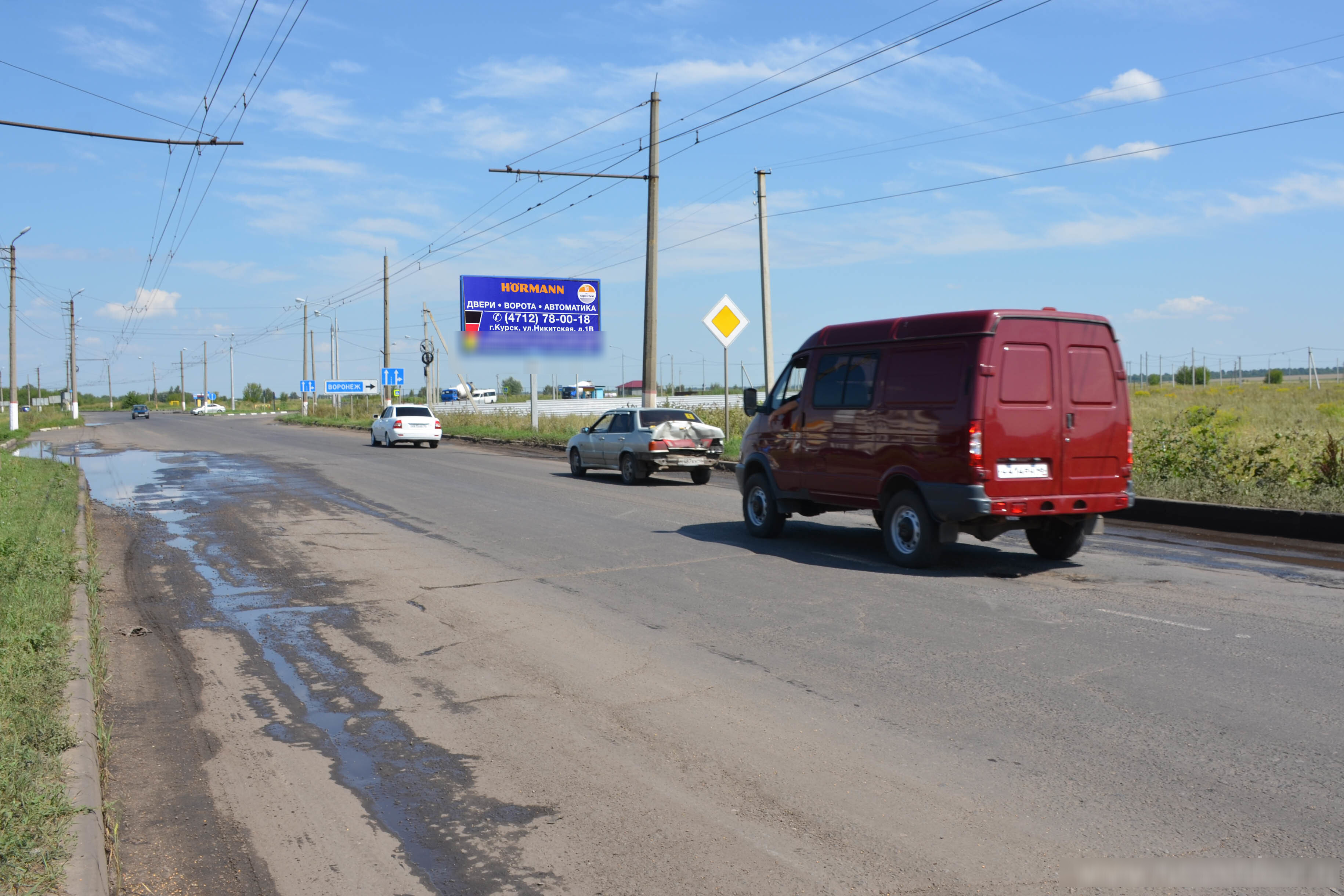Фотография рекламного носителя, тип: Билборд 3x6, адрес: Магистральный пр-зд., д.34а, Курск, Курская область, Россия. Сторона А №578685