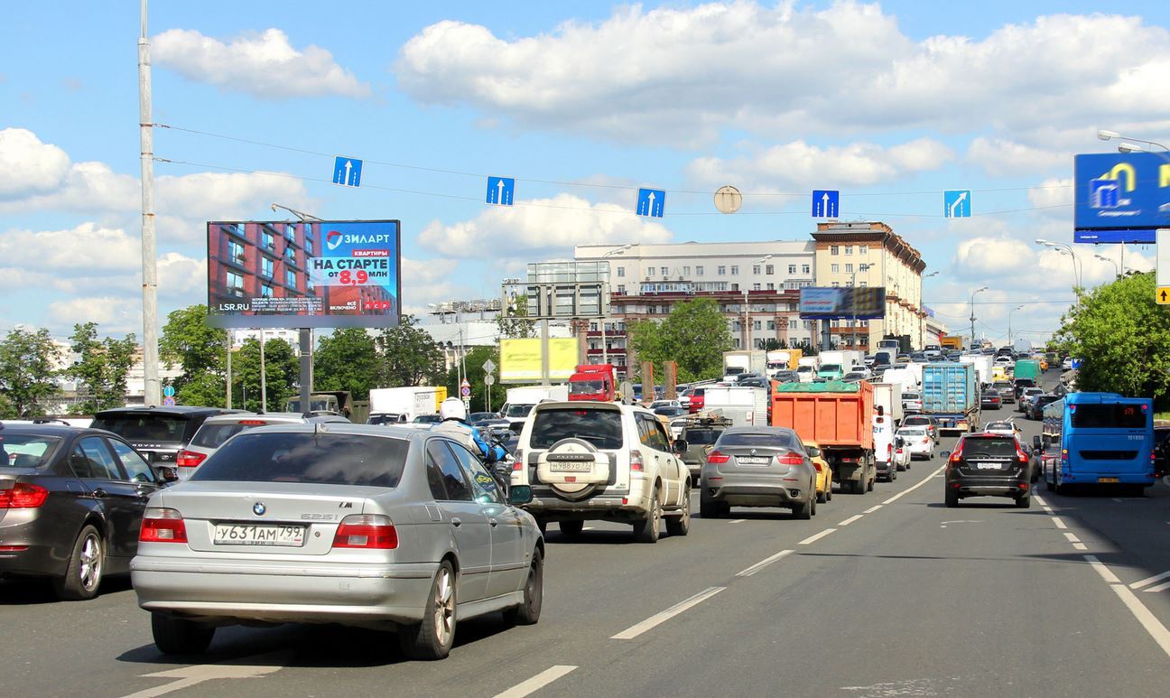 Фотография рекламного носителя, тип: Билборд 3x6, адрес: Нижняя Масловка ул., д.5, корп.1, Москва, Россия. Сторона Аh1-Аh4 №882678