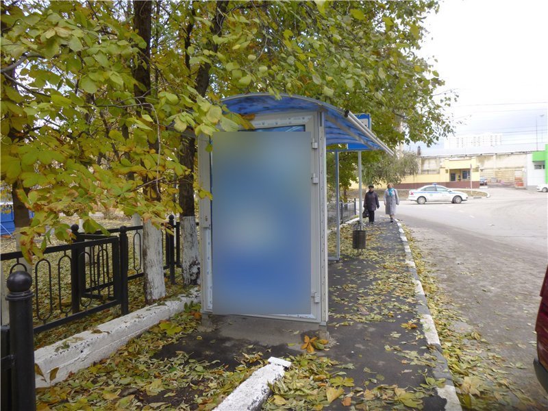 Фотография рекламного носителя, тип: Остановка 1.8x1.2, адрес: Астраханская ул., сквер ж/д, в центр, Саратов, Саратовская область, Россия. Сторона Б №747545