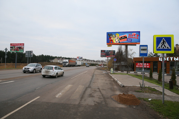 Фотография рекламного носителя, тип: Суперсайт 4x12, адрес: Лешково д., уч.62, Истра, Московская область, Россия. Сторона A №572164