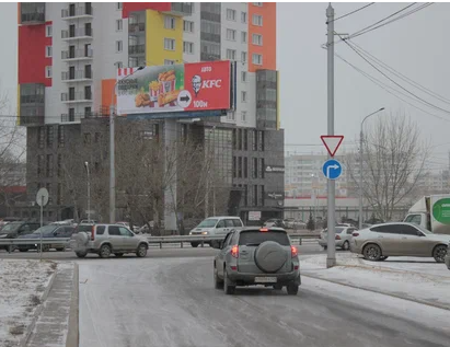 Фотография рекламного носителя, тип: Суперсайт 4x12, адрес: Шахтеров ул., д.66, Красноярск, Красноярский край, Россия. Сторона Б №791686