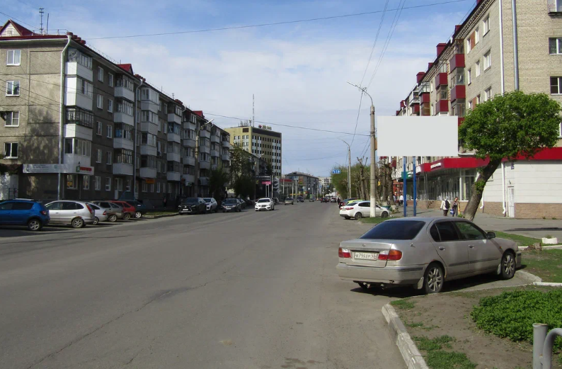 Фотография рекламного носителя, тип: Билборд 3x6, адрес: К. Мяготина ул., д.89, Курган, Курганская область, Россия. Сторона А №1078351