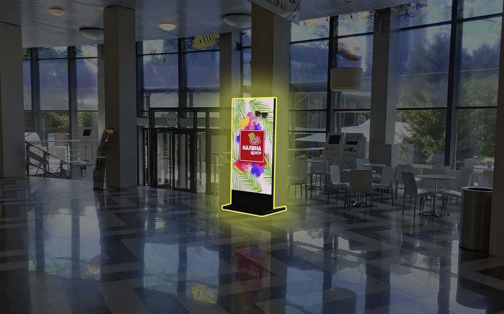 Фотография рекламного носителя, тип: Видеоэкран, адрес: Бизнес-центр «Дельфиния», Жуковского ул., д.100/4, Новосибирск, Новосибирская область, Россия. Сторона/вариант A1-A10 №1041374