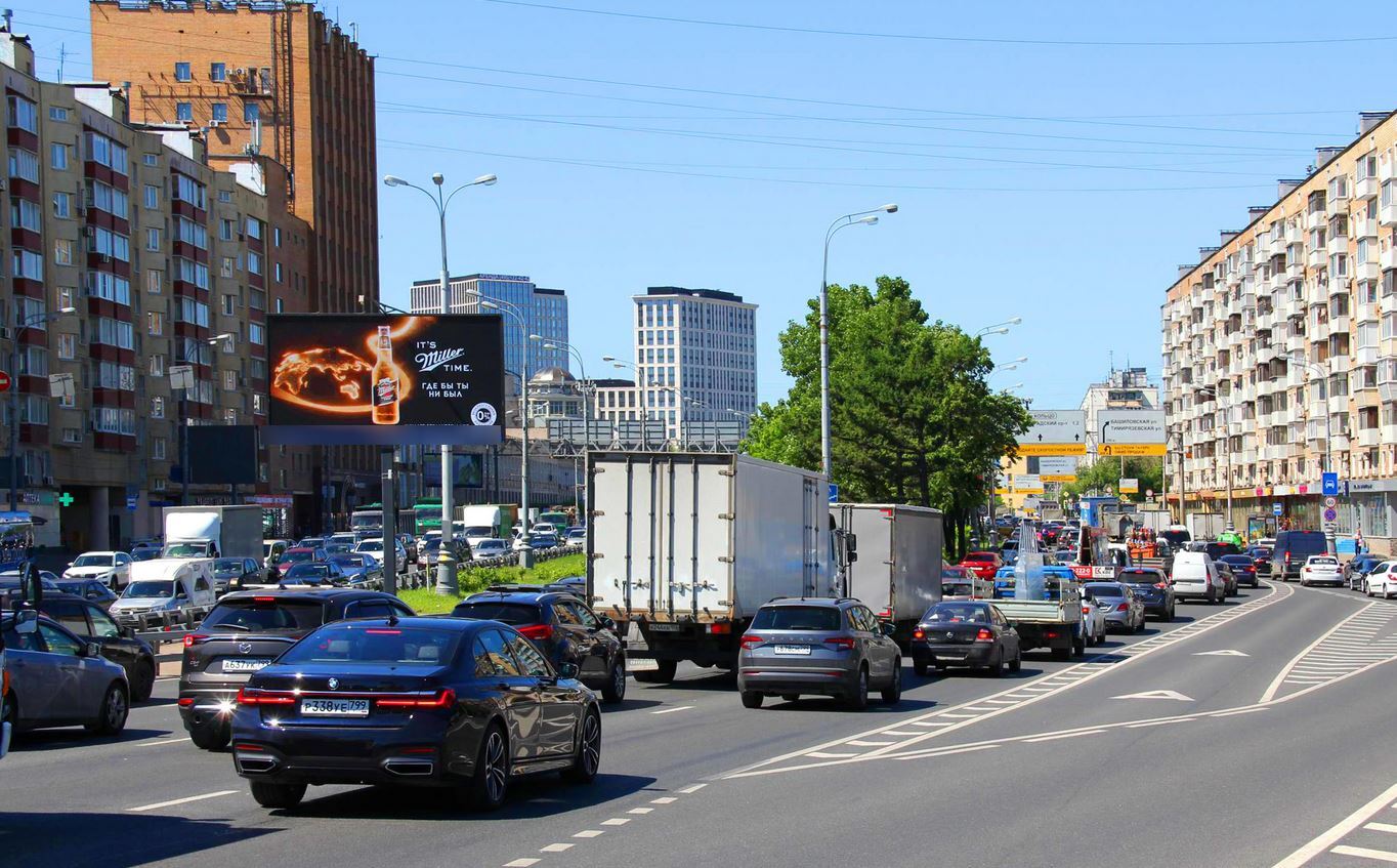 Фотография рекламного носителя, тип: Билборд 3x6, адрес: Нижняя Масловка ул., д.5, корп.1, Москва, Россия. Сторона Аh61-Аh64 №882676