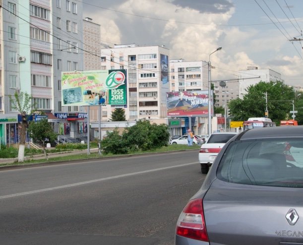 Фотография рекламного носителя, тип: Билборд 3x6, адрес: Альметьевск г., Герцена ул., д.96, Альметьевск, Республика Татарстан, Россия. Сторона B №685591