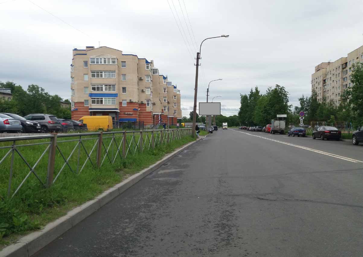 Фотография рекламного носителя, тип: Билборд 3x6, адрес: Колпино г., Ремизова ул. Х Тазаева ул., д.7, корп.2, Санкт-Петербург, Россия. Сторона Б №770531