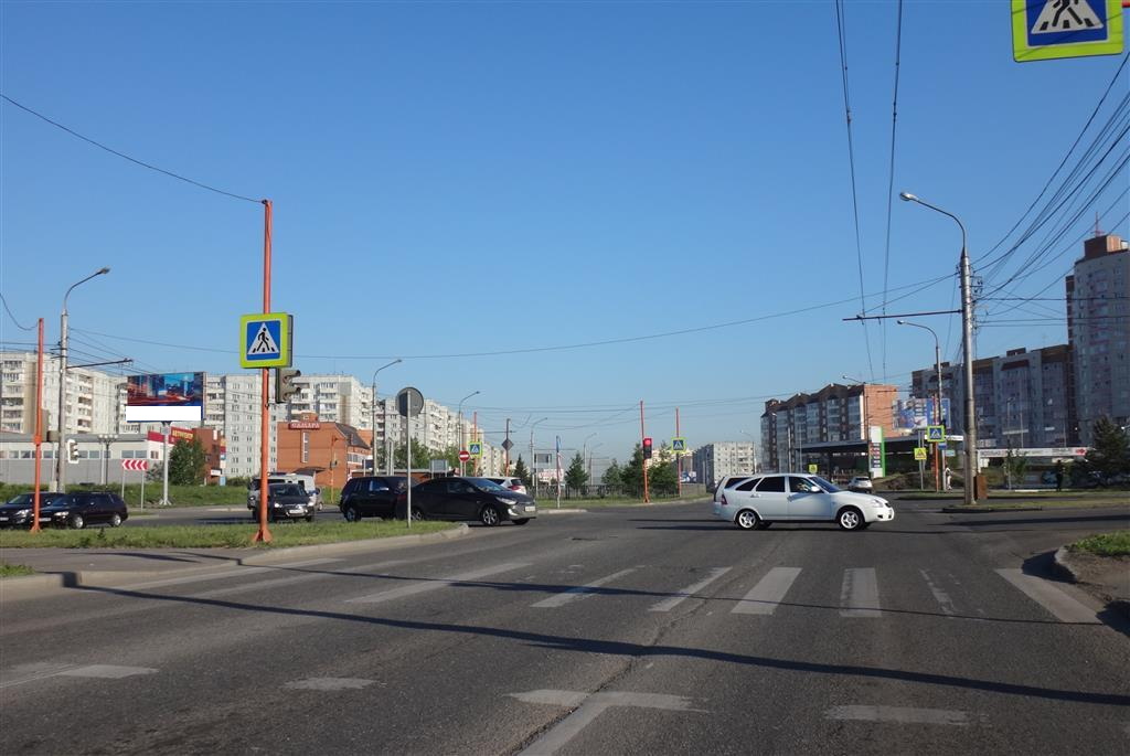 Фотография рекламного носителя, тип: Билборд 3x6, адрес: Комсомольский пр-т. Х Ястынская ул., Красноярск, Красноярский край, Россия. Сторона Б1 №826530