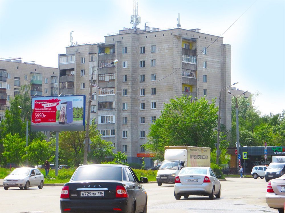 Фотография рекламного носителя, тип: Билборд 3x6, адрес: Даурская ул. Х Карбышева ул., Казань, Республика Татарстан, Россия. Сторона Б №761362