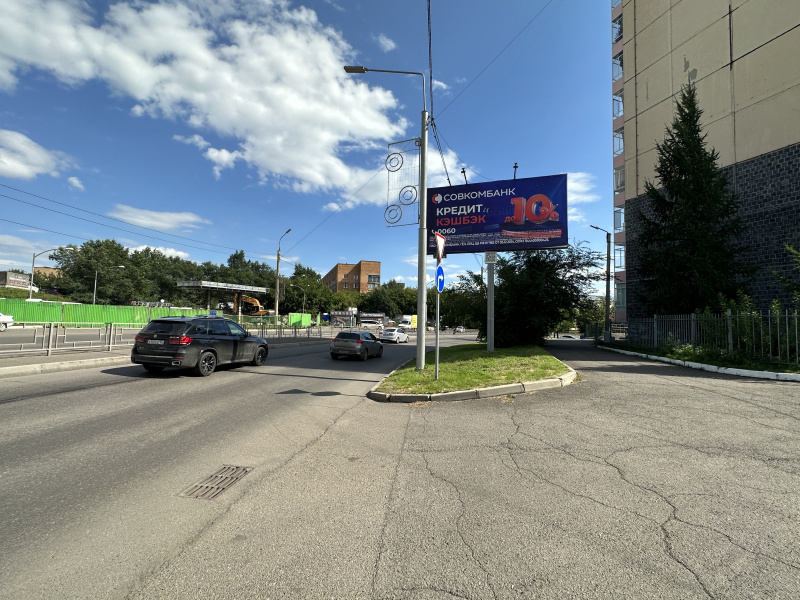 Фотография рекламного носителя, тип: Билборд 3x6, адрес: Крайняя ул. Х Северный пр-зд., д.9, Красноярск, Красноярский край, Россия. Сторона А №848213