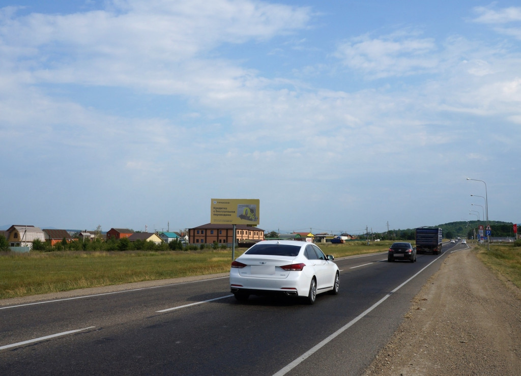 Фотография рекламного носителя, тип: Билборд 3x6, адрес: Краснодар-Новороссийск а/д., 96 400м, Абинск, Краснодарский край, Россия. Сторона Б №638586