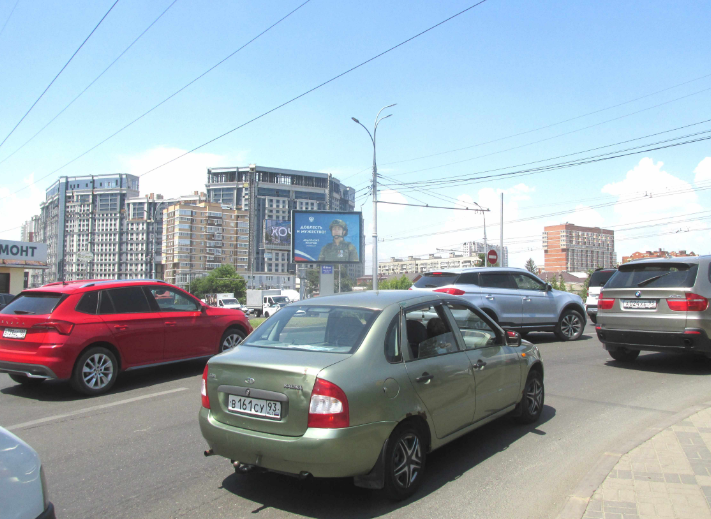 Фотография рекламного носителя, тип: Ситиборд 2.7x3.7, адрес: Северная ул. Х Филатова ул., д.6, Краснодар, Краснодарский край, Россия. Сторона Б №960967