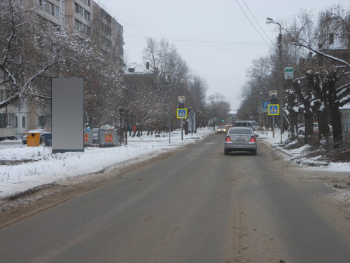 Фотография рекламного носителя, тип: Пиллар 3x1.4, адрес: Чапаева ул., д.34, Киров, Кировская область, Россия. Сторона В №632457