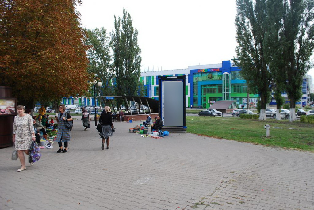 Фотография рекламного носителя, тип: Пиллар 3x1.4, адрес: Щорса ул. Х Губкина ул., Белгород, Белгородская область, Россия. Сторона B №344171