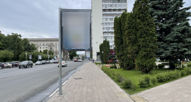 Фотография рекламного носителя, тип: Панель-кронштейн, адрес: Галактионовская ул. Х Ярмарочная ул., поз.1, Самара, Самарская область, Россия. Сторона А №1079345