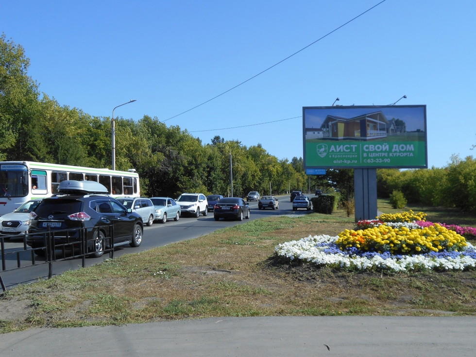 Фотография рекламного носителя, тип: Билборд 3x6, адрес: Красный путь ул. X Березовая ул., поз.2, Омск, Омская область, Россия. Сторона А №1009892
