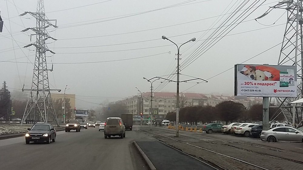 Фотография рекламного носителя, тип: Билборд 3x6, адрес: Большая Гражданская ул., напротив 50 Лет Октября пр-т., д.19, Уфа, Республика Башкортостан, Россия. Сторона А №746070