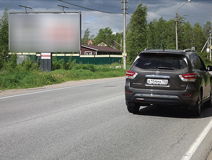 Фотография рекламного носителя, тип: Билборд 3x6, адрес: Приозерское ш., 14 500м, Ленинградская область, Россия. Сторона Б №338946
