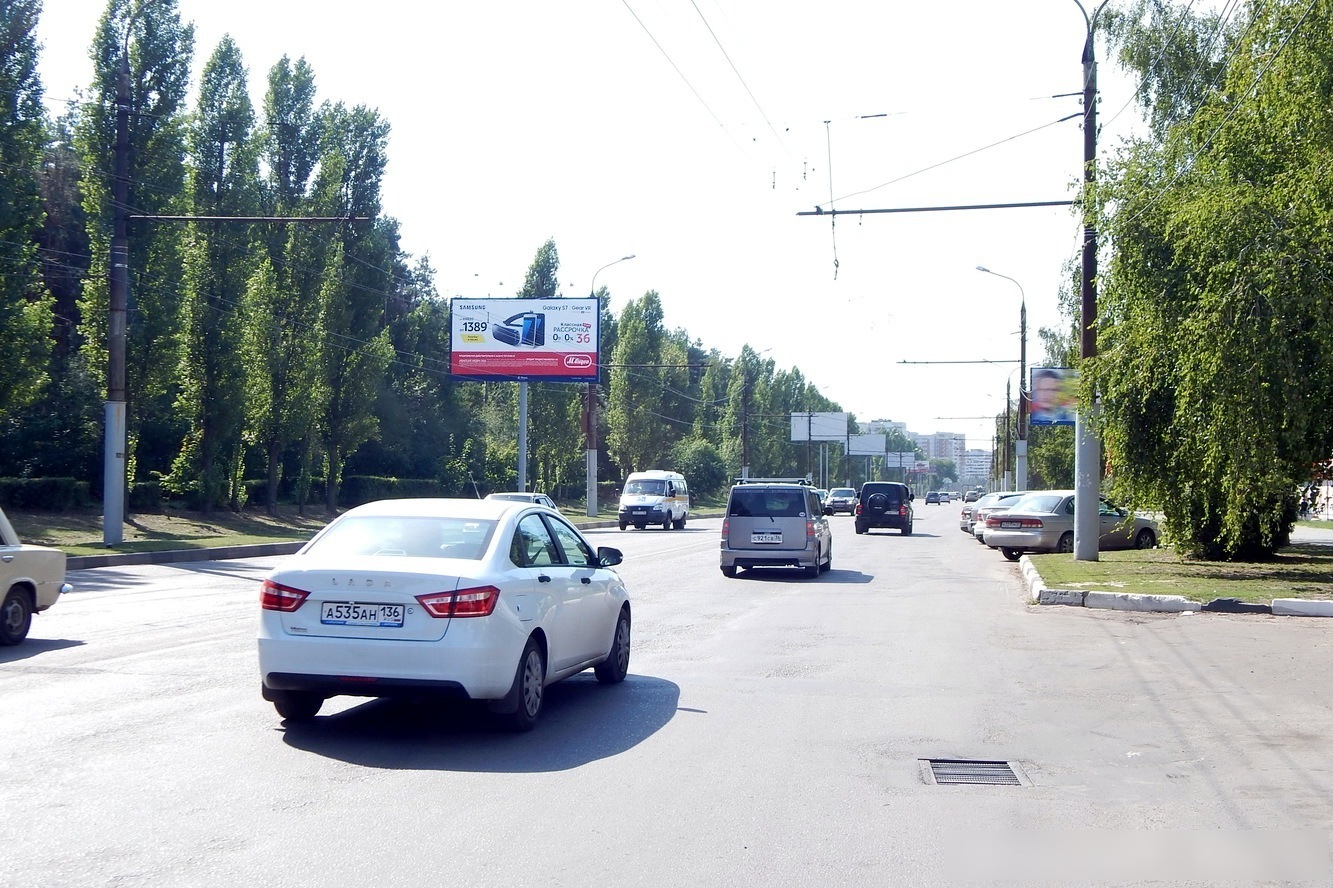 Фотография рекламного носителя, тип: Билборд 3x6, адрес: Южно-Моравская ул., парк «Танаис», Воронеж, Воронежская область, Россия. Сторона Б №449471