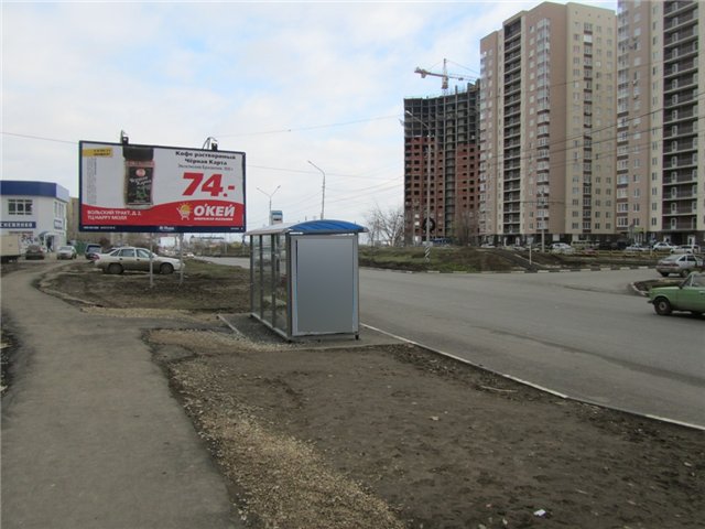 Фотография рекламного носителя, тип: Остановка 1.8x1.2, адрес: Антонова ул., ост. Бардина, Саратов, Саратовская область, Россия. Сторона Б №585862