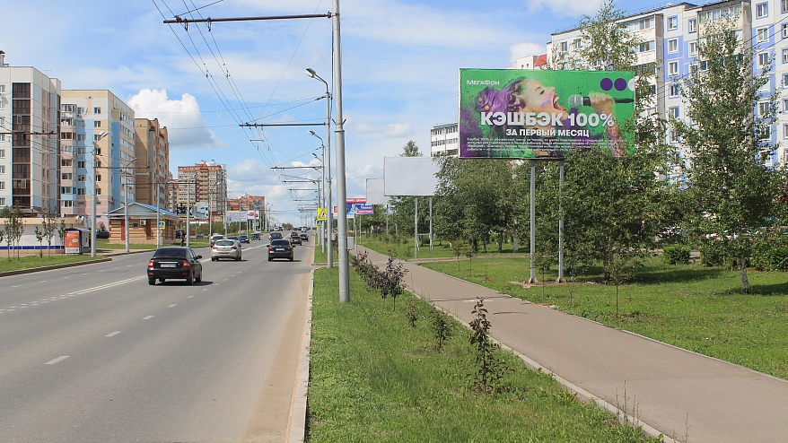 Фотография рекламного носителя, тип: Билборд 3x6, адрес: Ленина ул., д.104а, Альметьевск, Республика Татарстан, Россия. Сторона А №835490